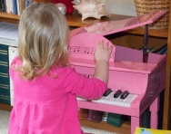 Emma and her new "baby" grand!
